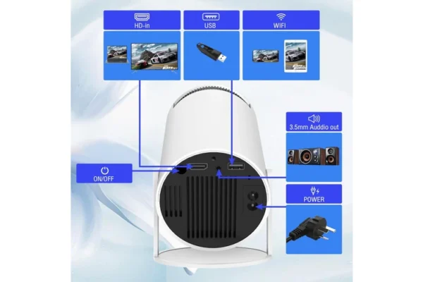 MINI SMART PROJECTOR, Portable Home Theater - Image 2